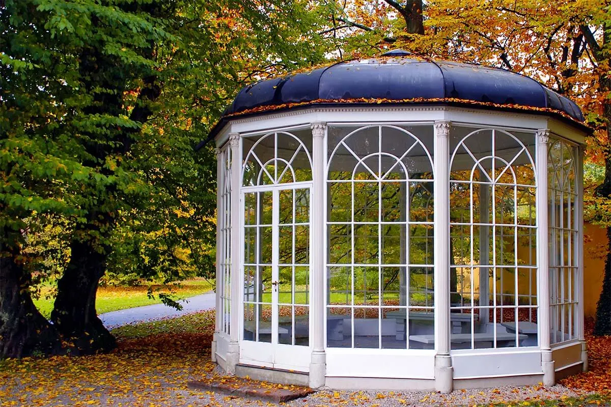 The Sound of Music pavilion at Hellbrunn Palace in Salzburg