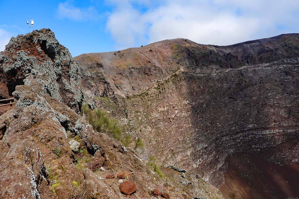 Vesuvius volcano crater