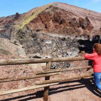 Visiting Mount Vesuvius volcano in Italy