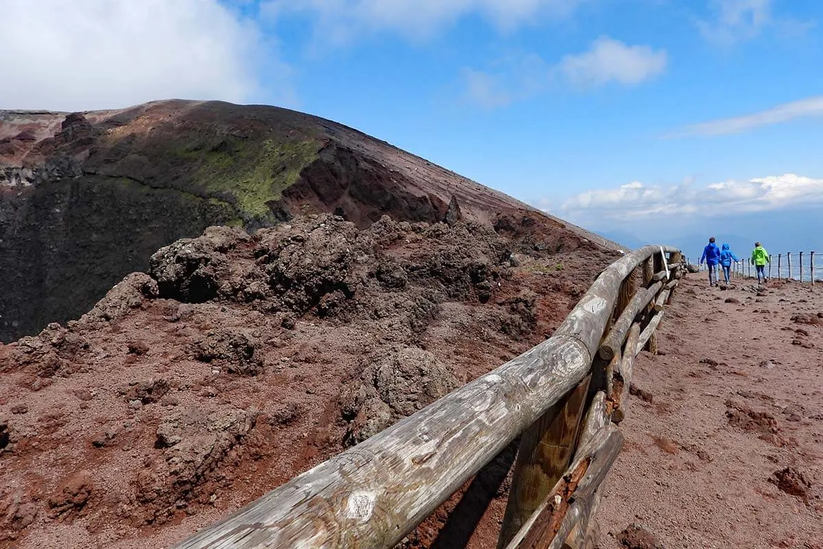 Visiting Vesuvius volcano