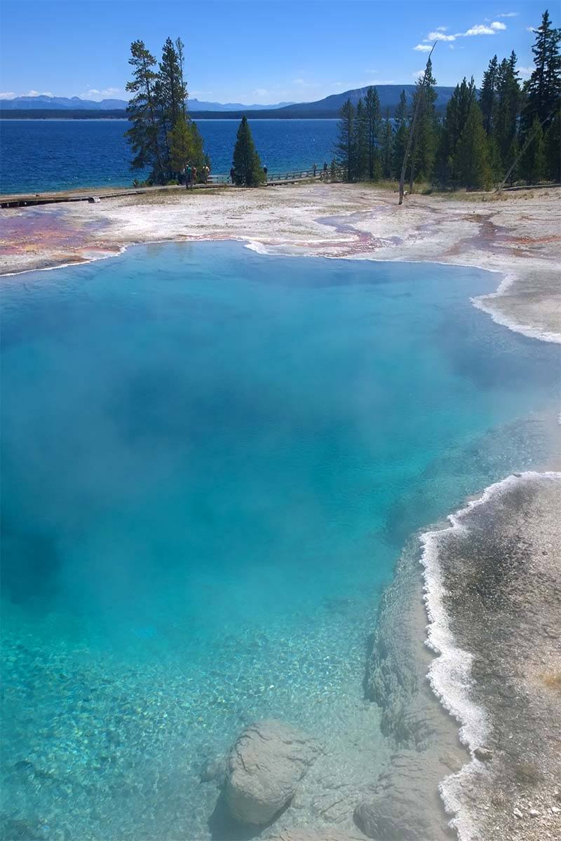 West Thumb Geyser Basin in southern part of Yellowstone National Park