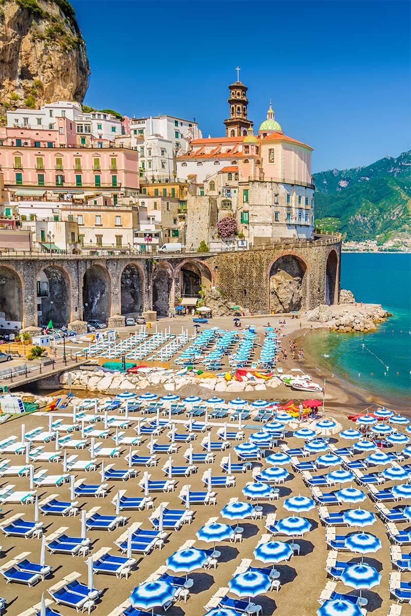 Spiaggia di Atrani beach on the Amalfi Coast