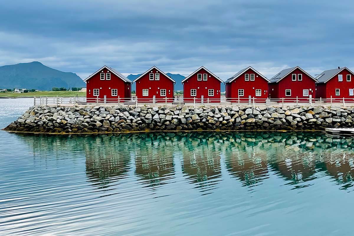 Lofoten Basecamp cabins near Leknes in Norway