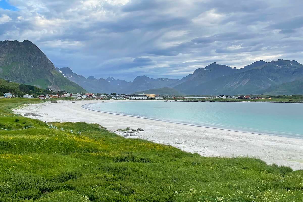 Rambergstranda beach in Lofoten, Norway