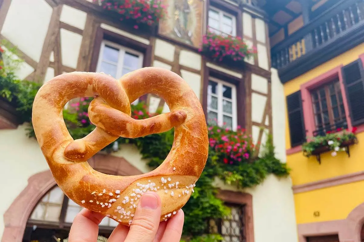 Alsace bretzel in Kaysersberg