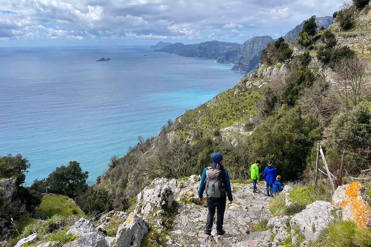 Hiking the Path of the Gods with a local guide