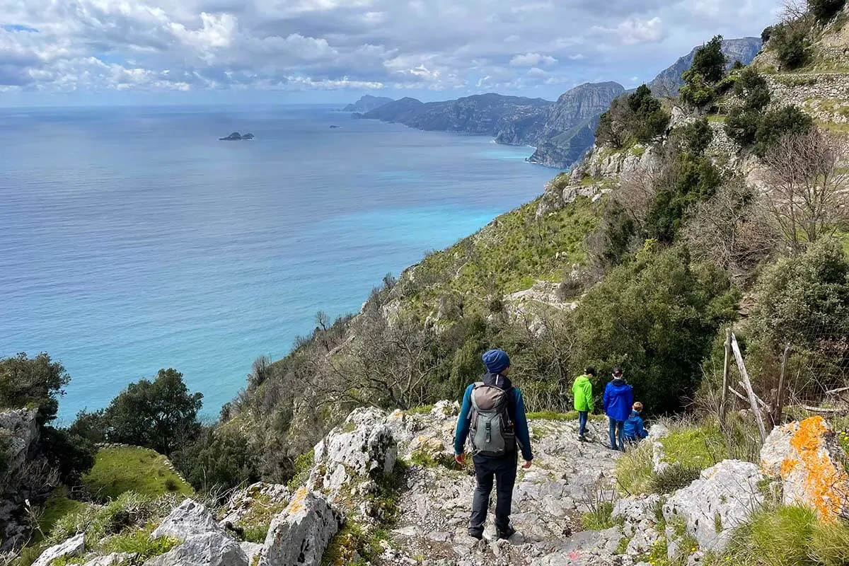 Hiking the Path of the Gods with a local guide