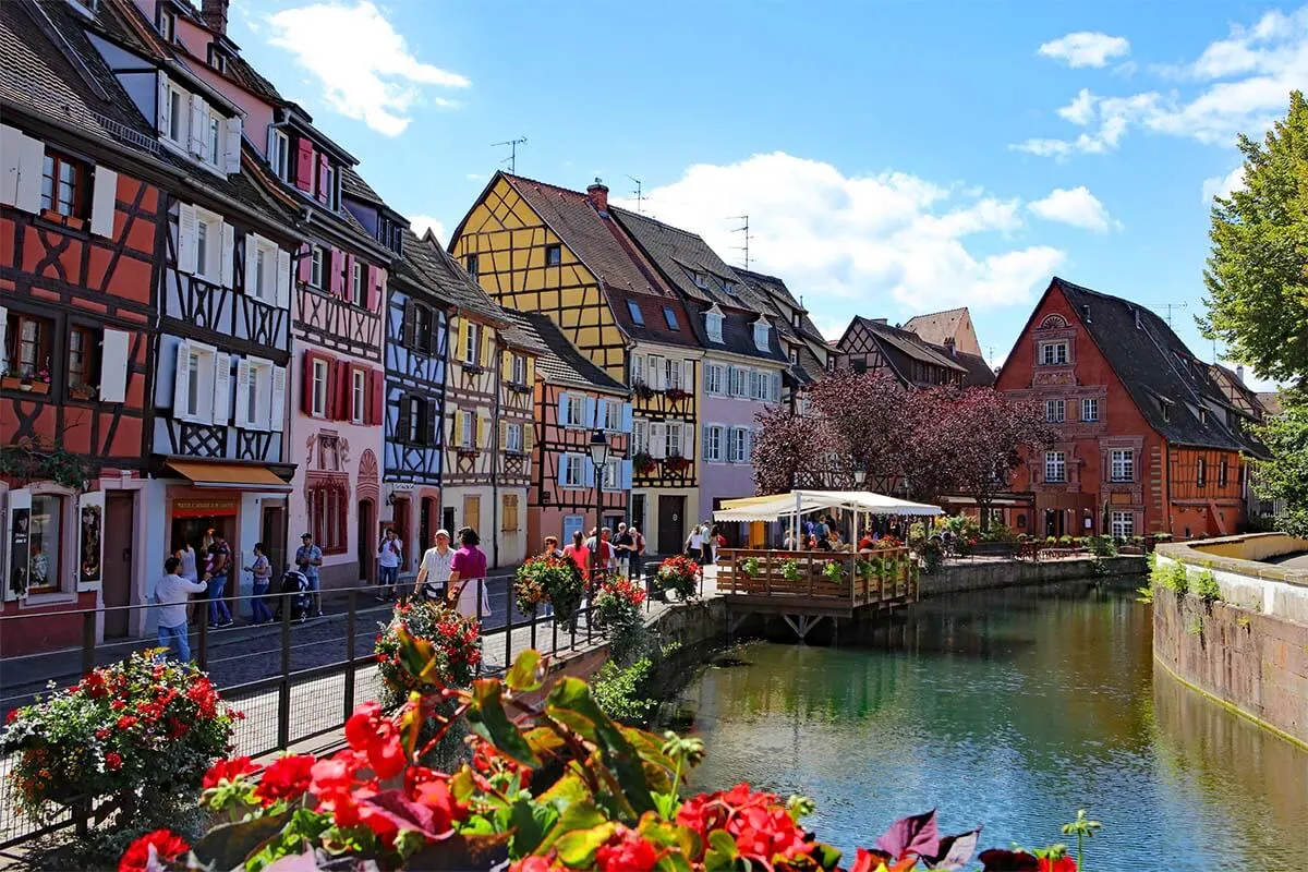 La Petite Venise in Colmar town in Alsace