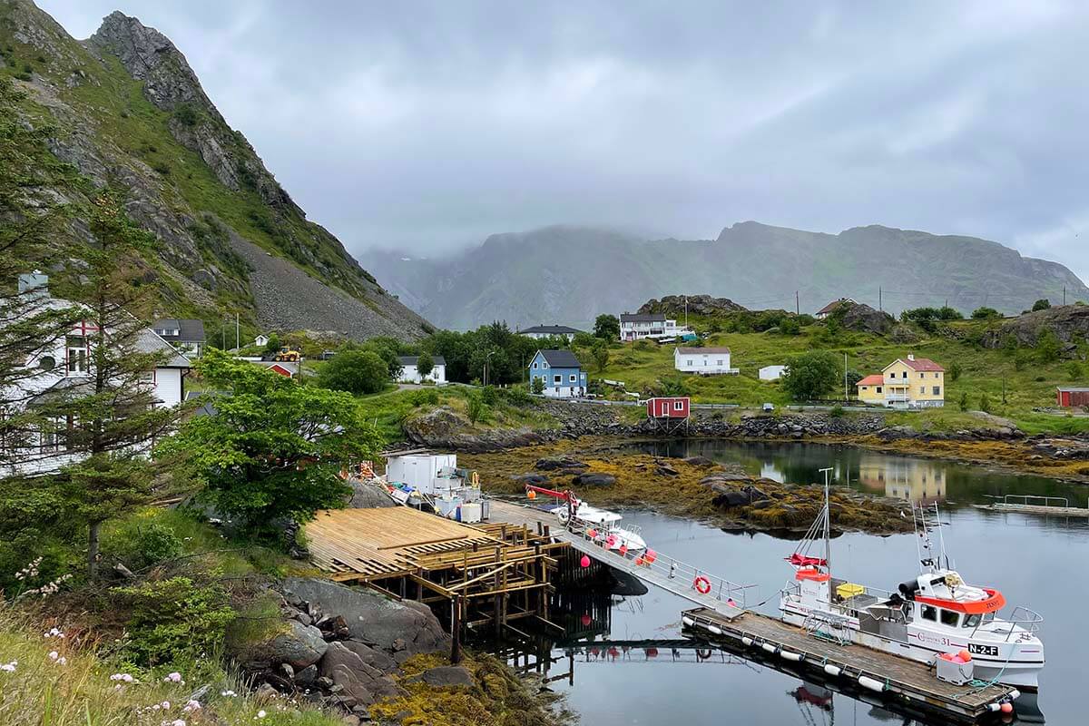 Sund village in Lofoten Norway