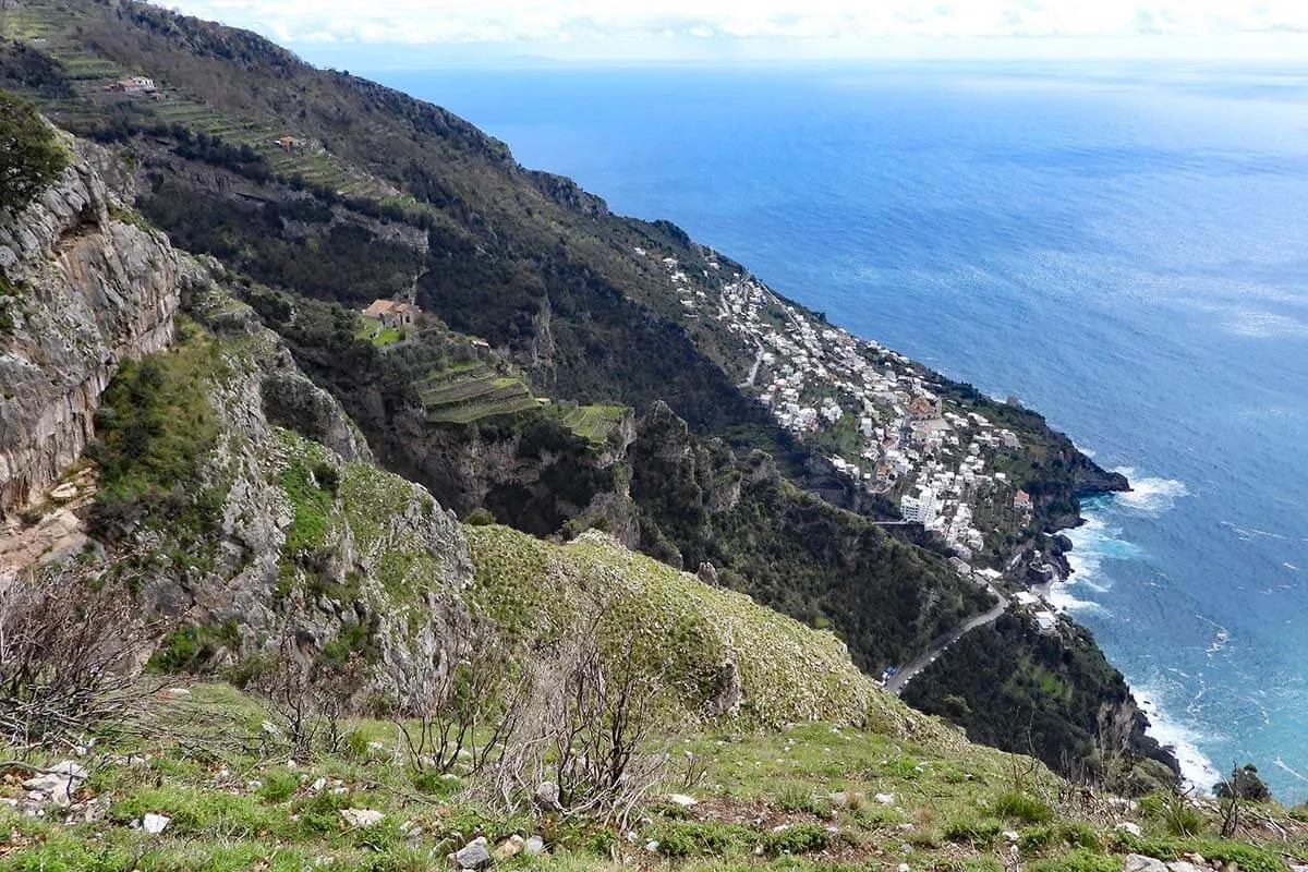 Views on the Amalfi Coast from the Path of the Gods