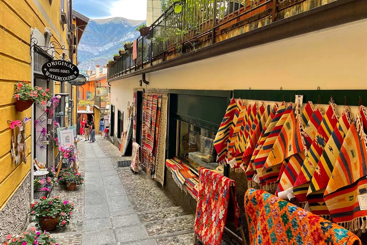 Empty street in Bellagio in the late afternoon - Lake Como travel tips