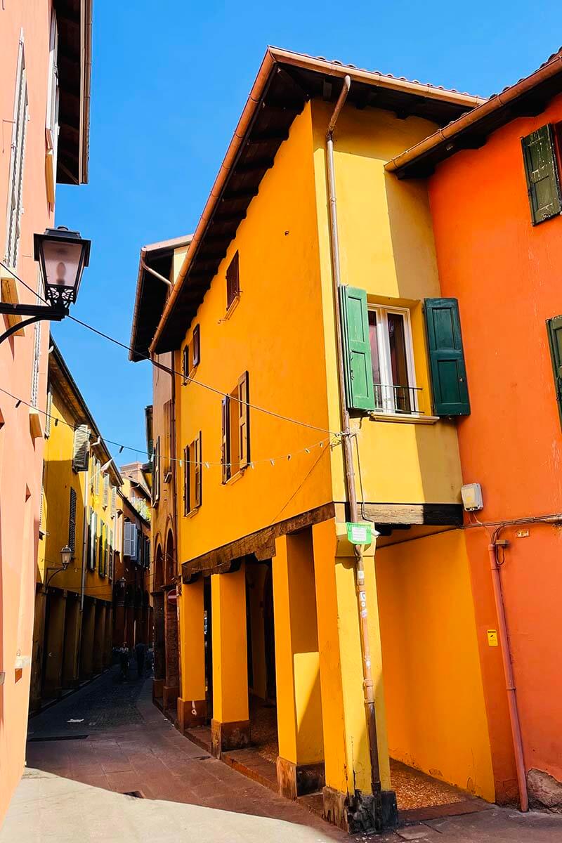 Former Jewish ghetto (Ex Ghetto Ebraico) in Bologna, Italy