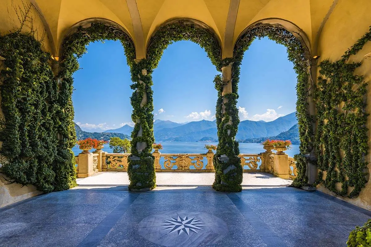 Lake Como views from Villa Balbianello