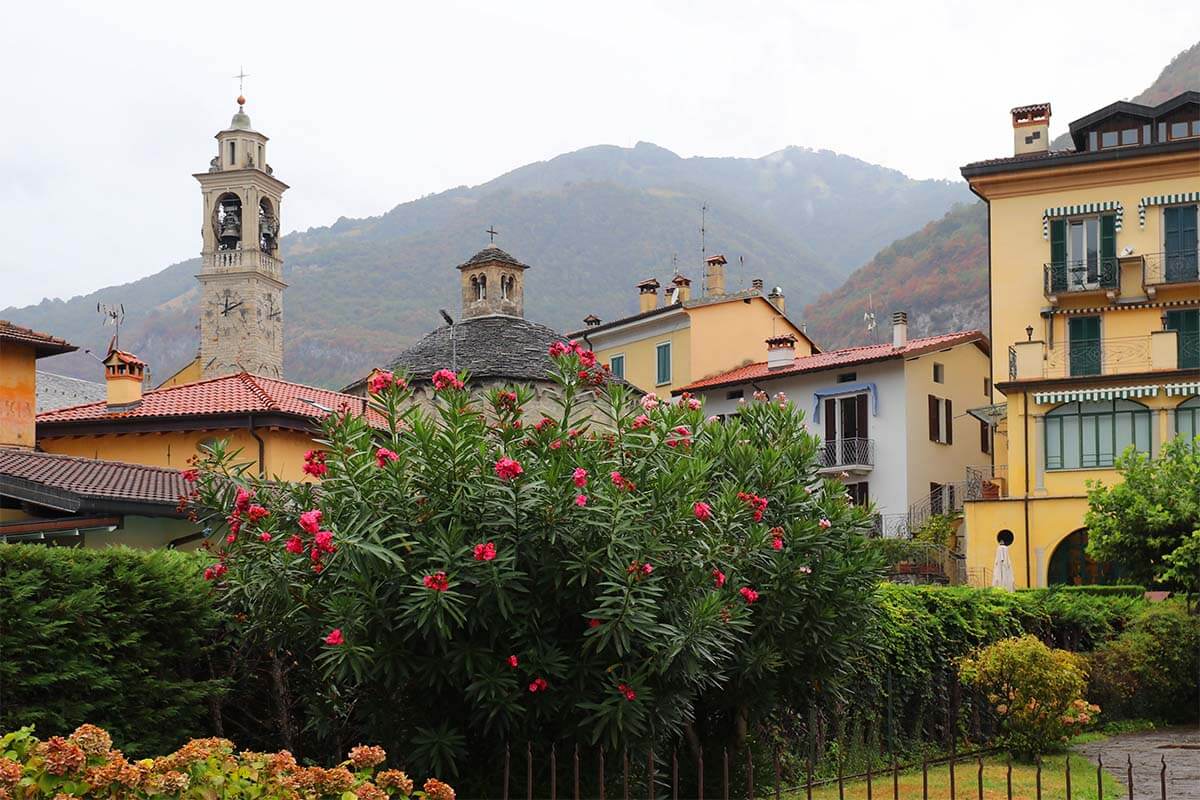 Lenno town on Lake Como in Italy