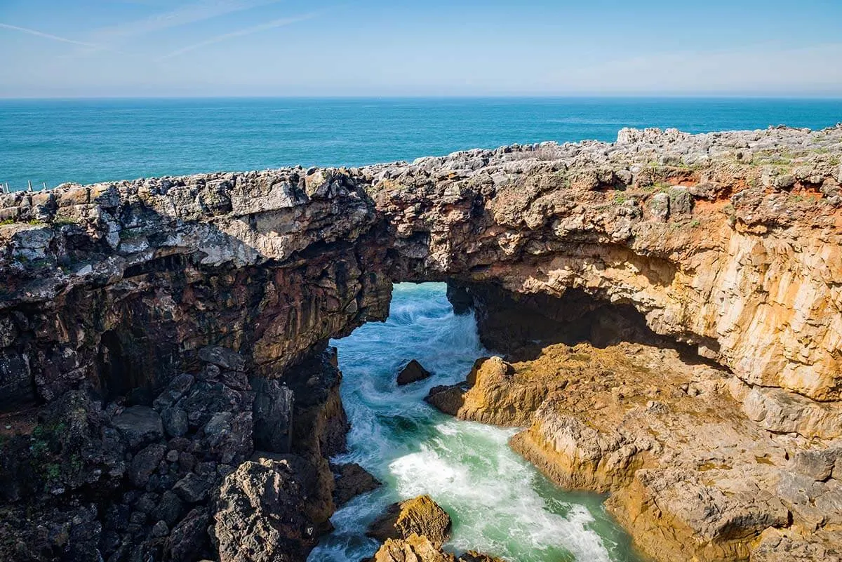 Boca do Inferno coastline near Cascais in Portugal