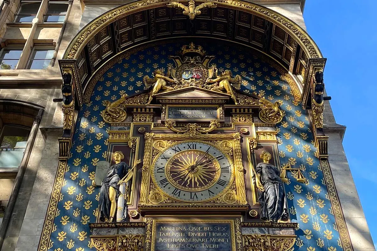 Clock Tower of Conciergerie - Ile de La Cite in Paris