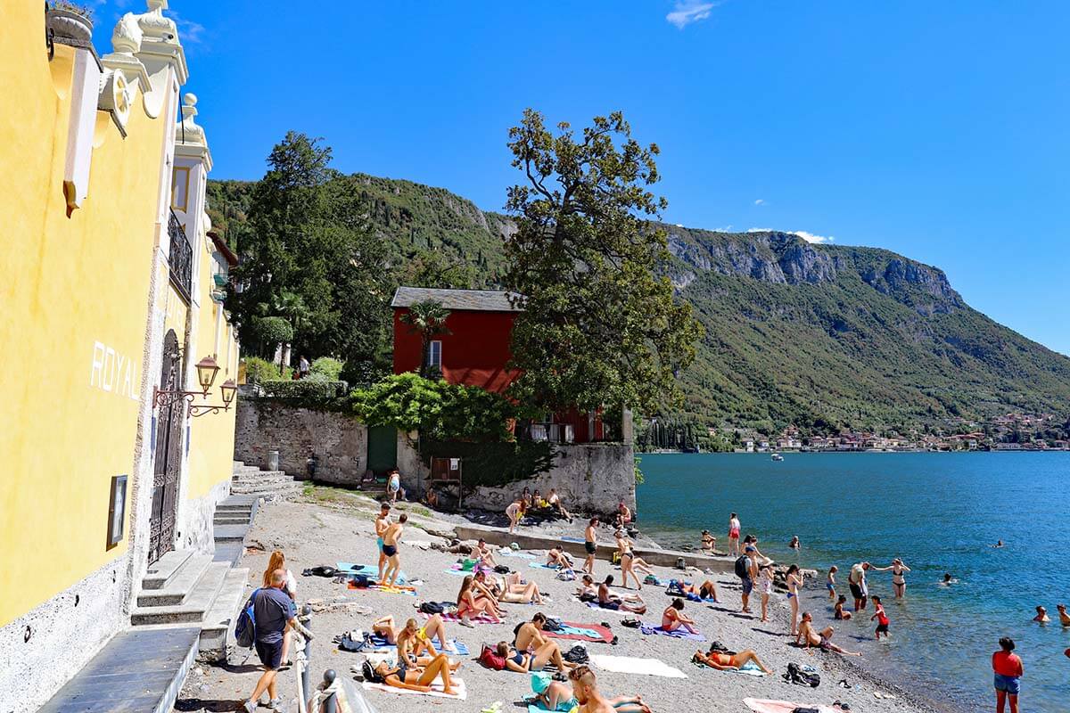 Varenna beach