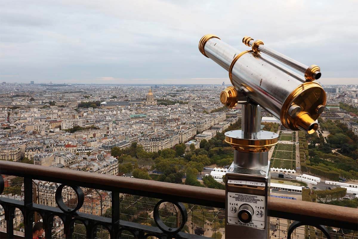 View from the Eiffel Tower 2nd floor