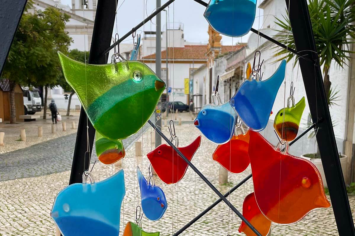 Colorful souvenirs for sale in Lagos old town, Algarve, Portugal