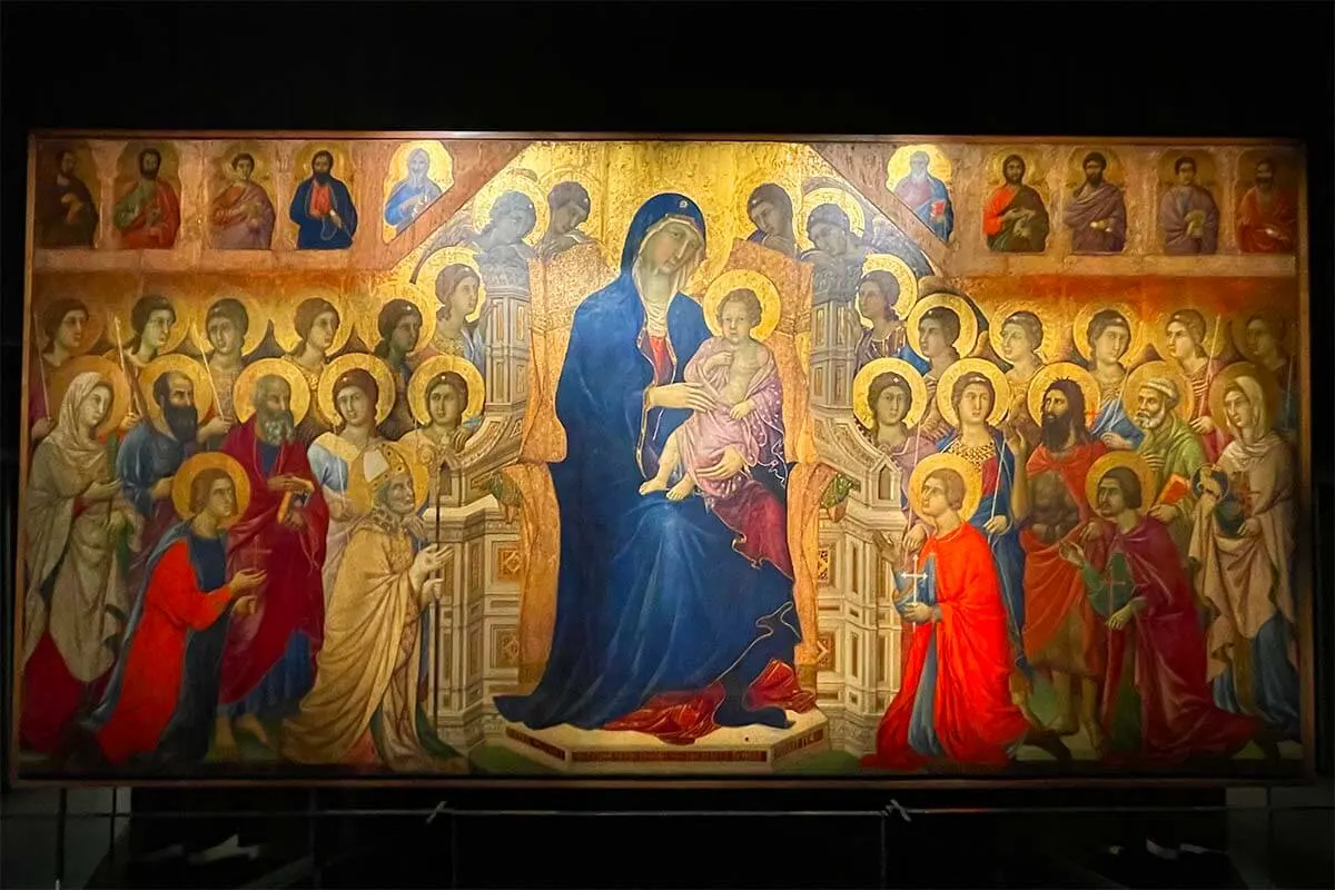 Maesta by Duccio di Buoninsegna at Siena Cathedral Museum