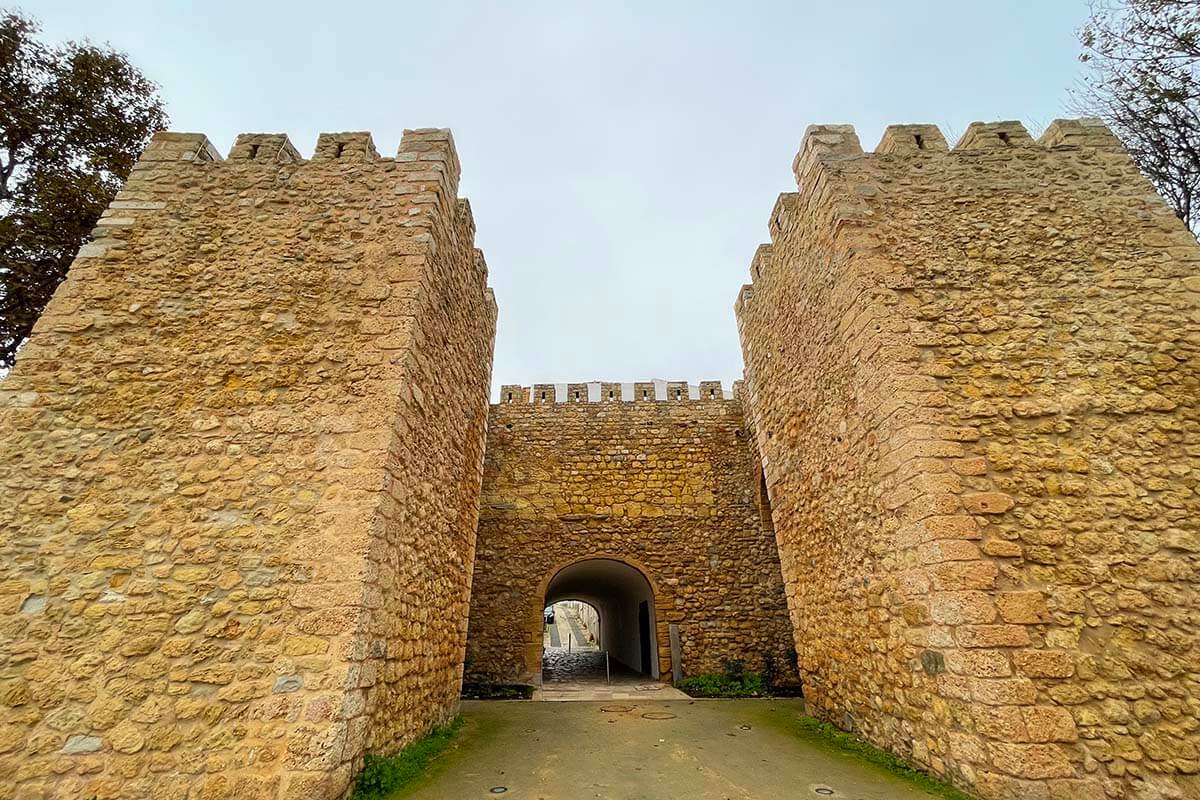 Old city walls in Lagos Portugal