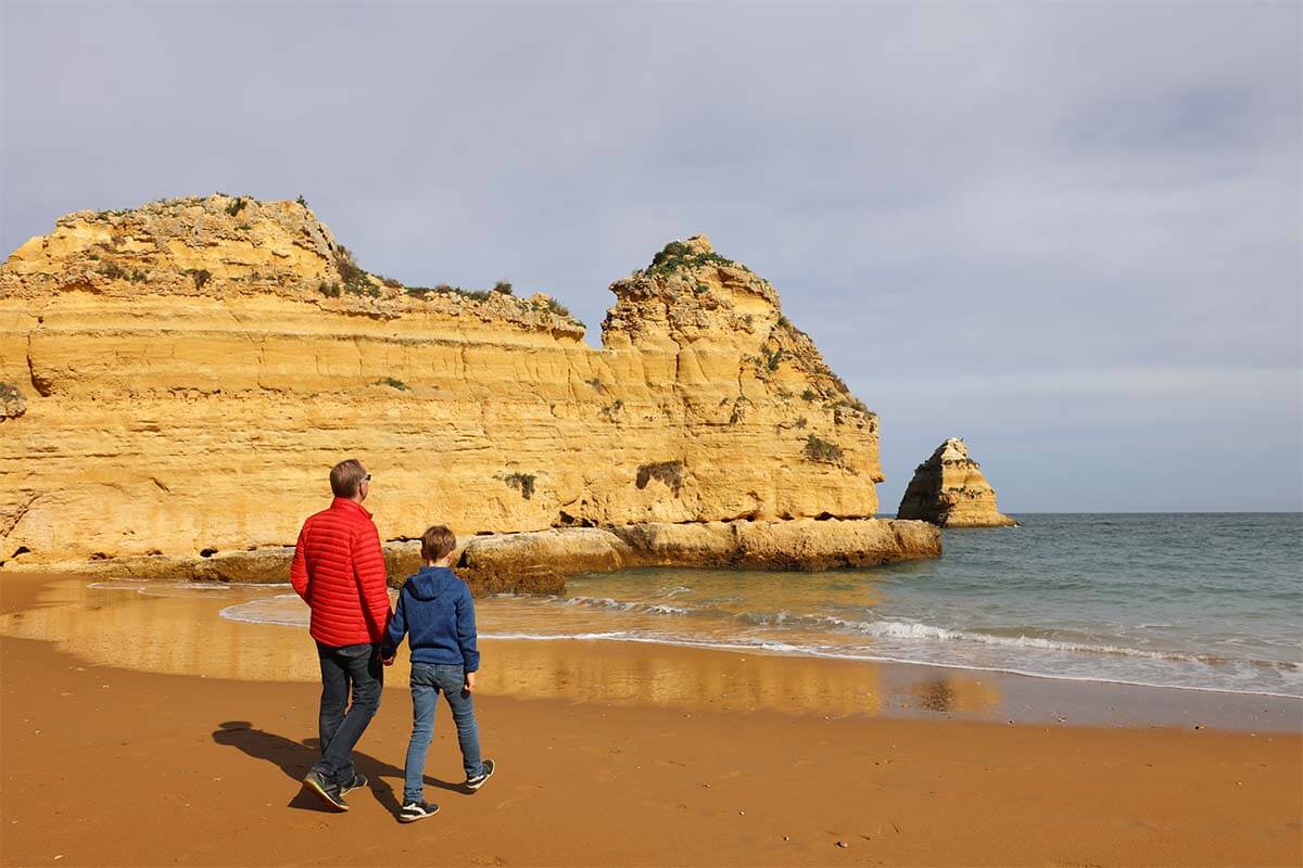 Praia Dona Ana beach in Lagos, Portugal