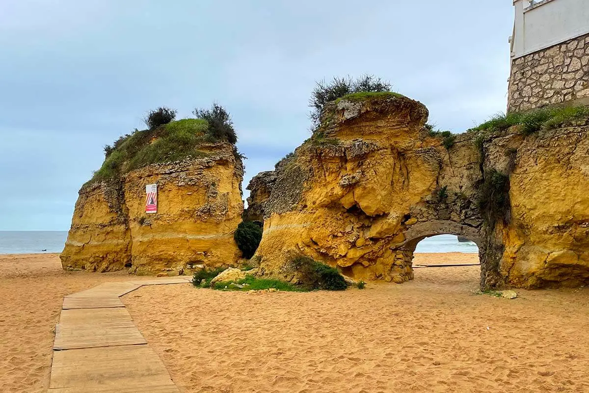 Praia do Cais da Solaria in Lagos, Portugal