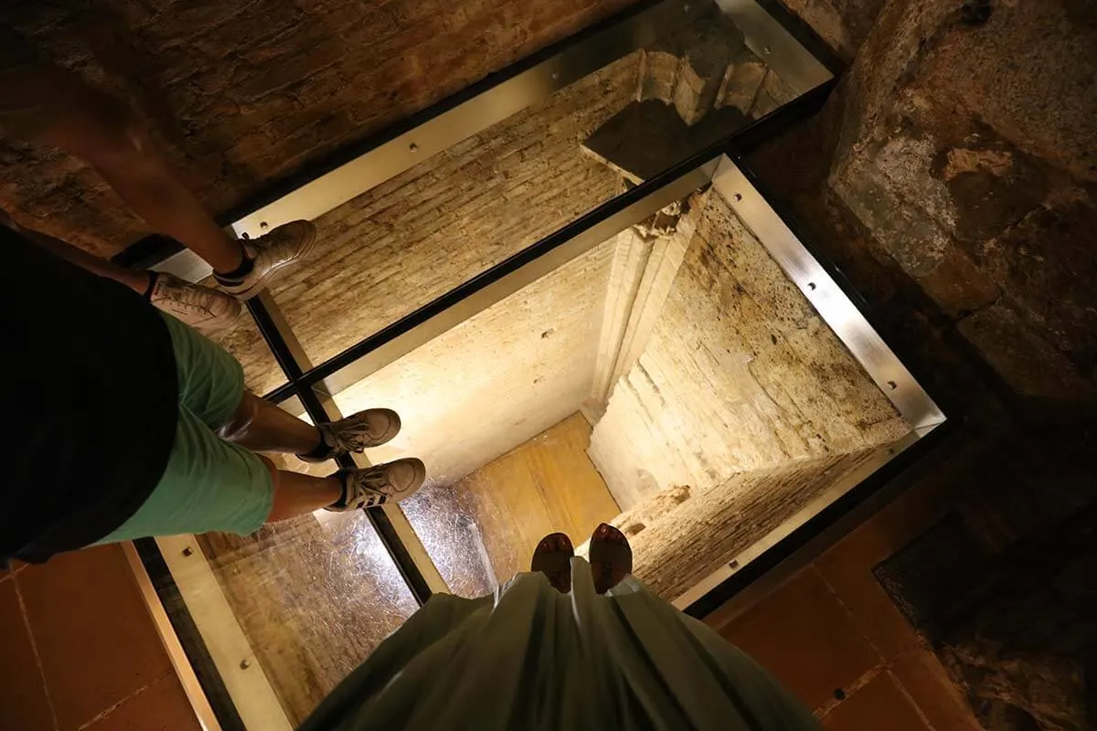 Structures of an ancient Cathedral at the Crypt of Duomo di Siena