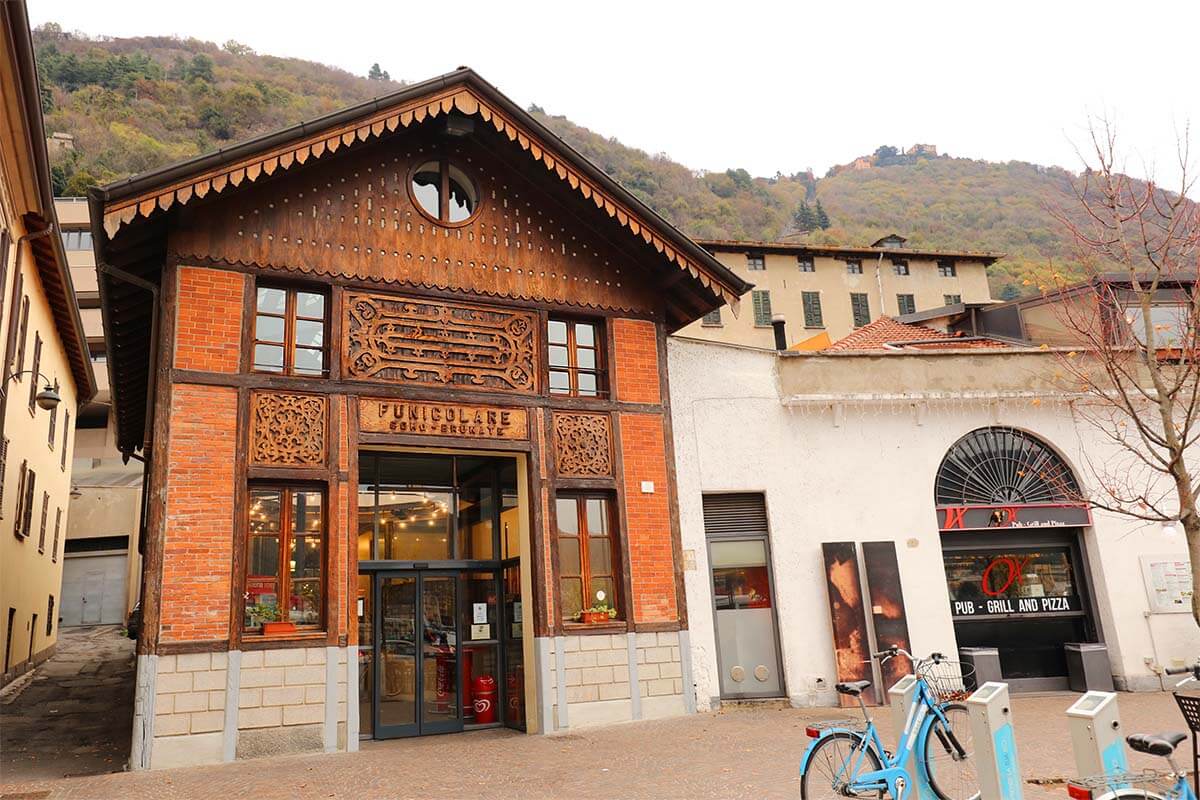 Como funicular to Brunate - Como, Italy