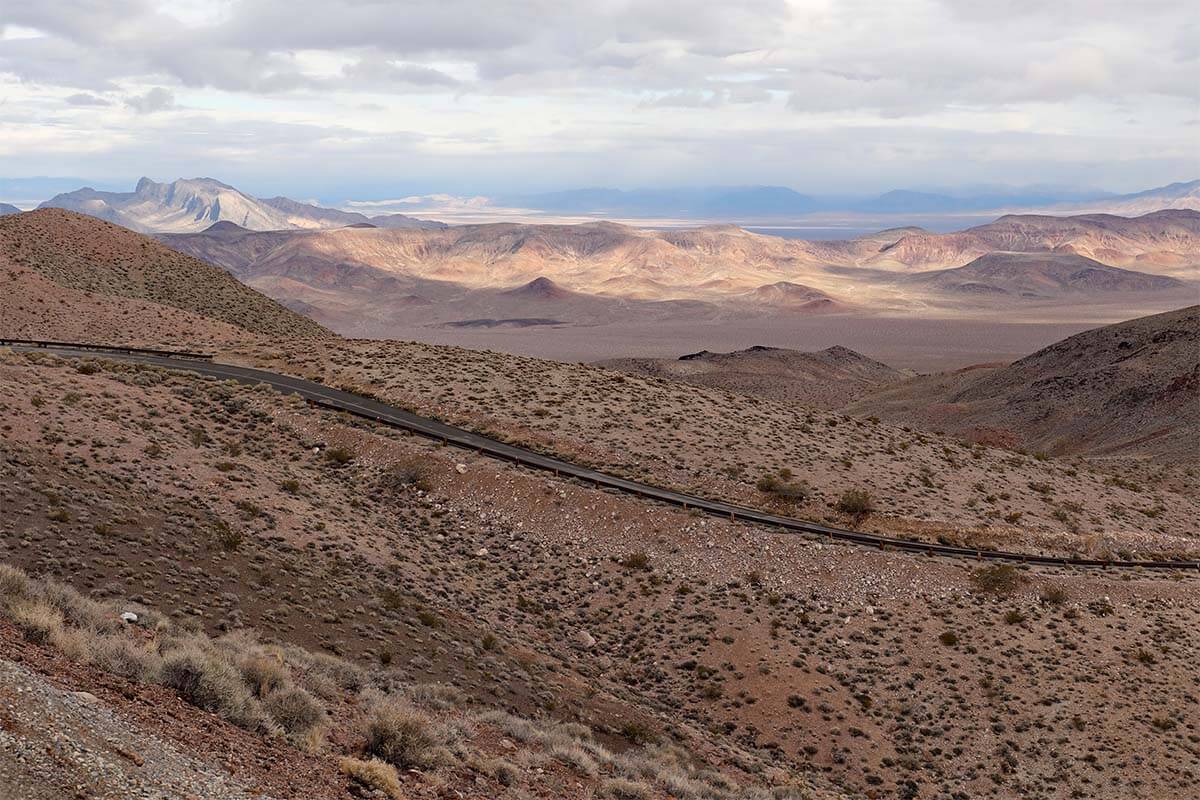 Death Valley scenery as seen from Dante's Peak