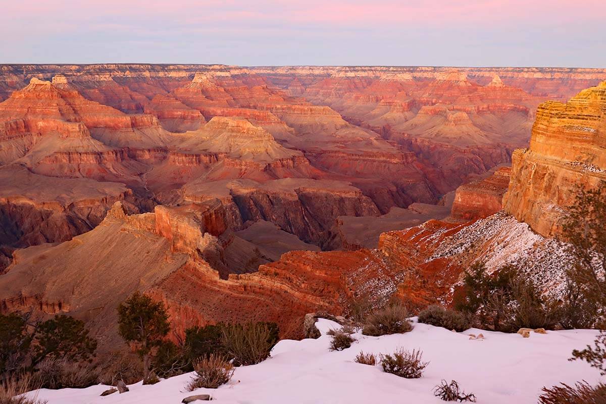 Grand Canyon in winter