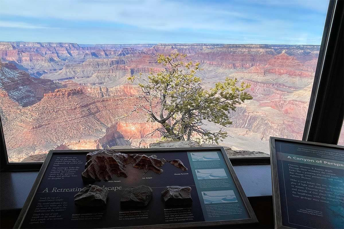 Grand Canyon view from Yavapai Geology Museum