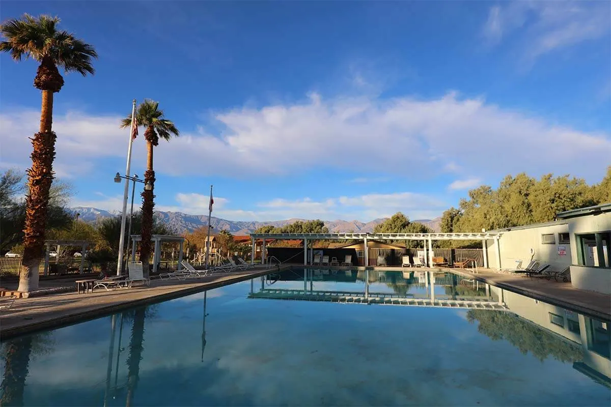 Hot spring pool at The Oasis (The Ranch) in Death Valley National Park