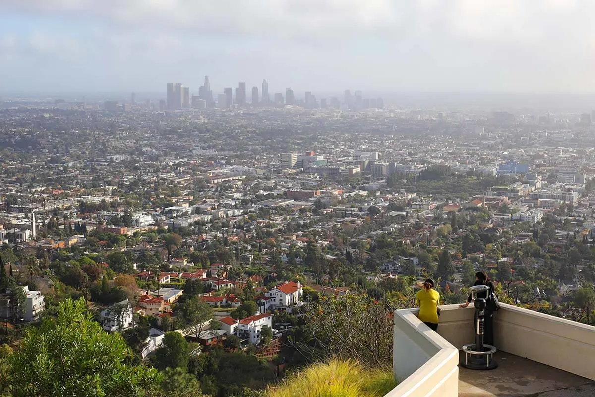 Los Angeles city view from Griffith Observatory