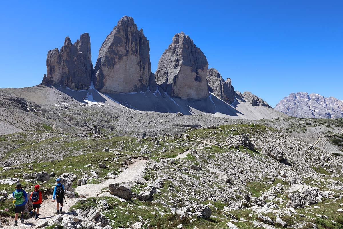 Tre Cime di Lavaredo (Drei Zinnen) in the Dolomites, Italy