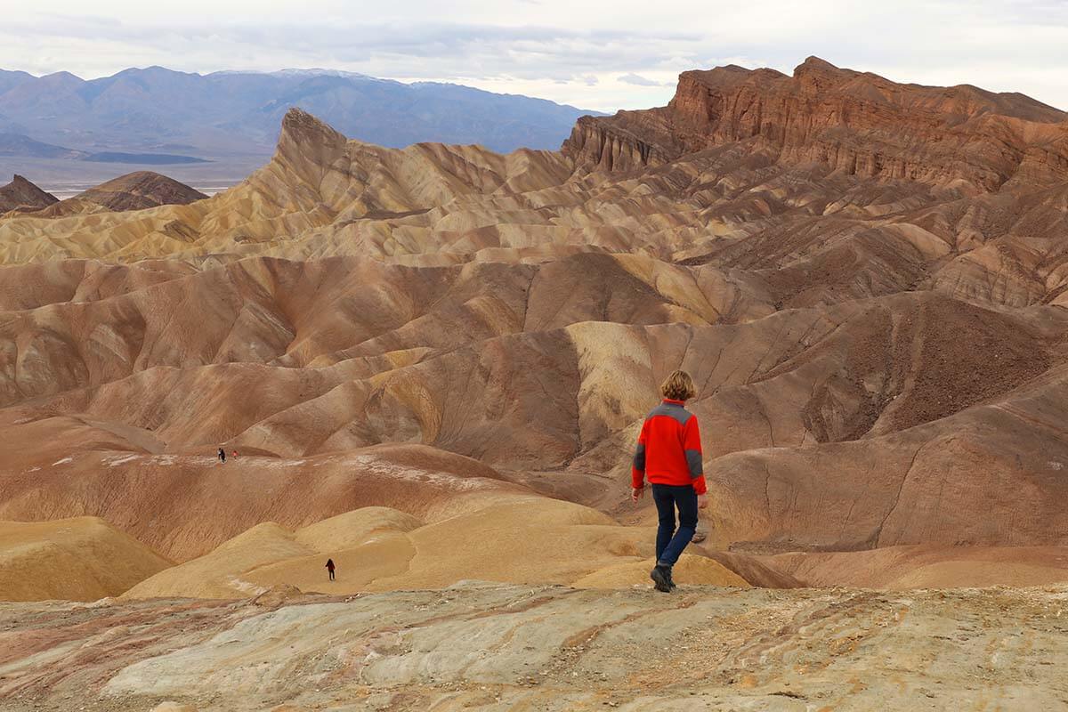 Zabriskie Point - best viewpoint in Death Valley National Park, USA