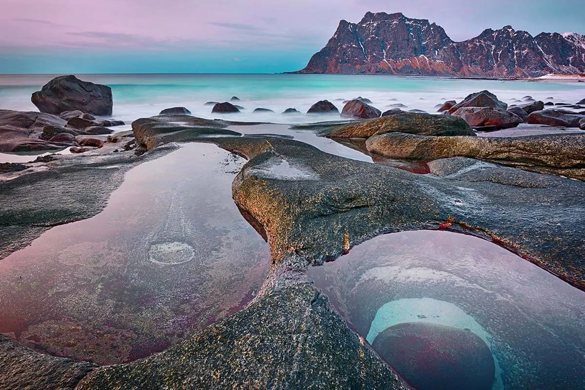 Dragon's Eye, Uttakleiv Beach, Lofoten, Norway