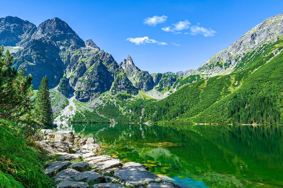 Mountain lake in Zakopane - top places near Krakow