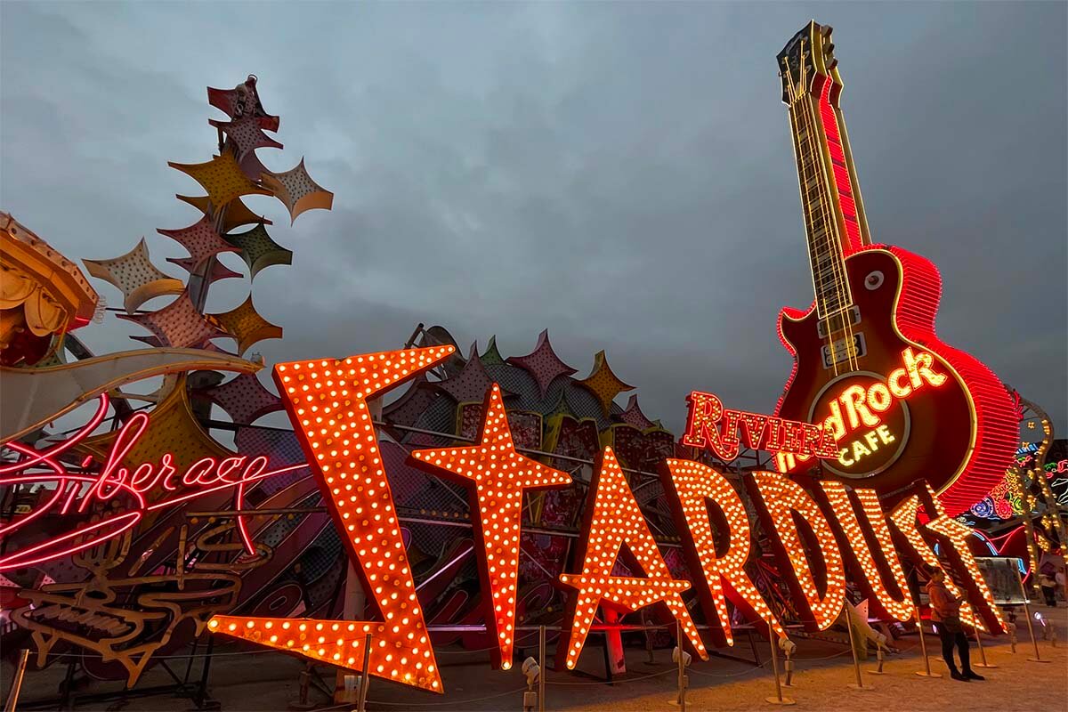 Old neon signs at the Neon Museum in Las Vegas, Nevada