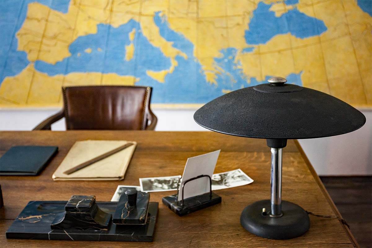 Oskar Schindler desk at Schindler’s Factory Museum in Krakow Poland