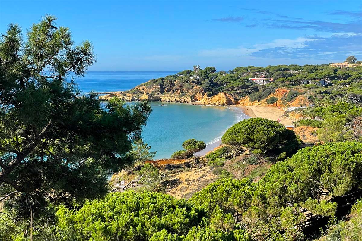 Praia de Santa Eulalia - one of the nicest areas to stay in Albufeira Portugal