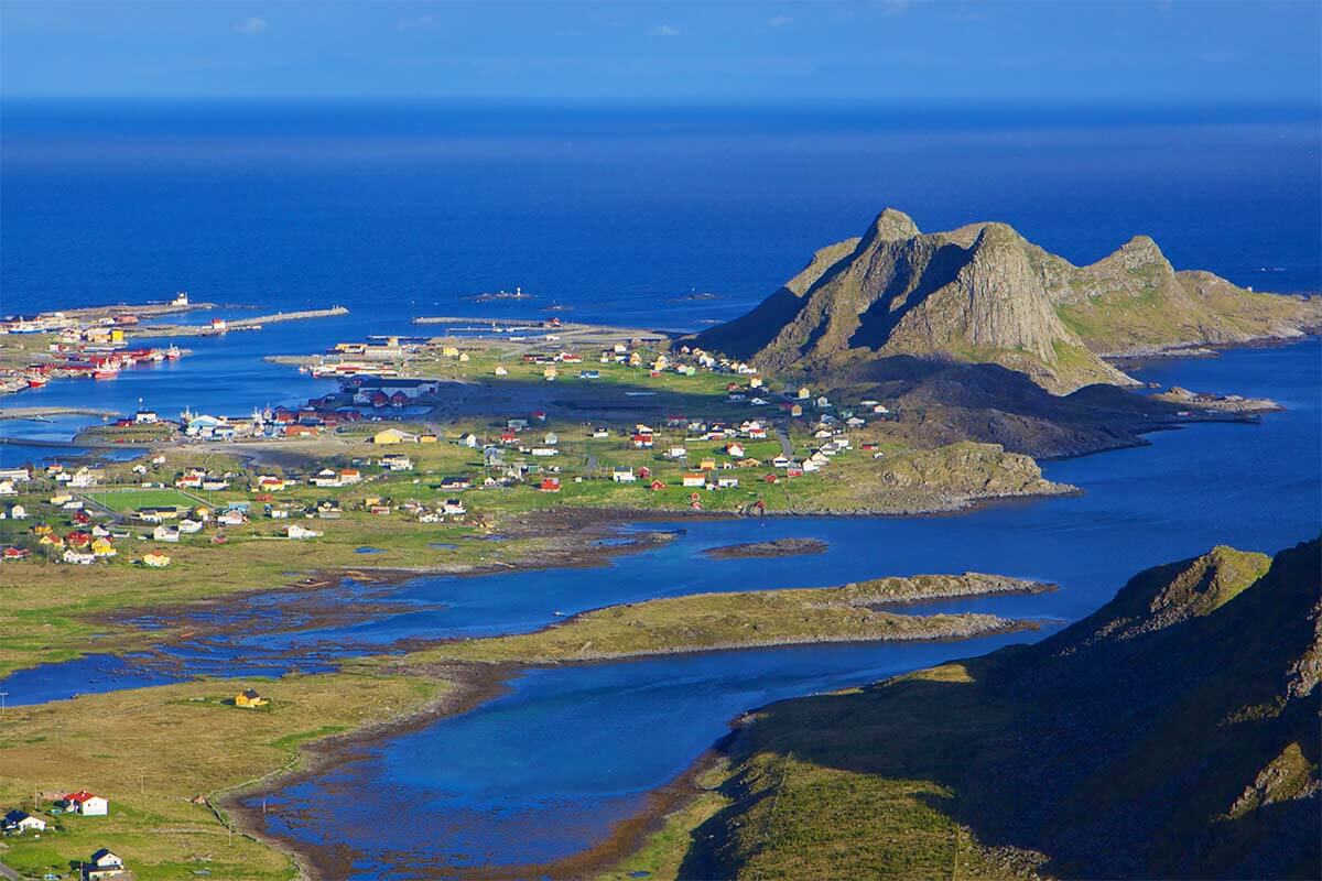 Vaeroy Island in Lofoten archipelago in Northern Norway