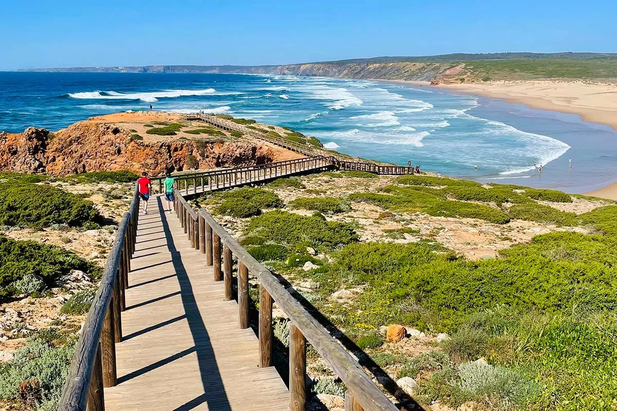 Praia da Bordeira beach - Algarve in April