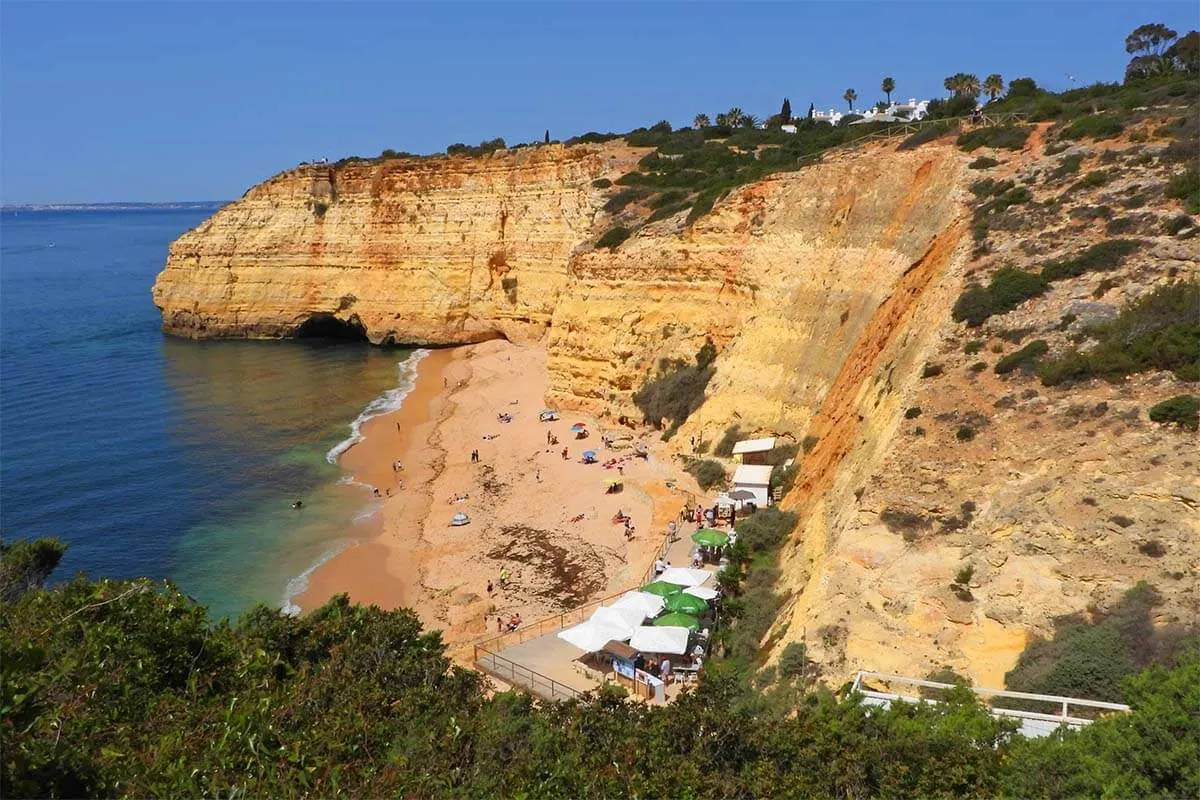 Praia do Vale de Centeanes beach in the Algarve Portugal