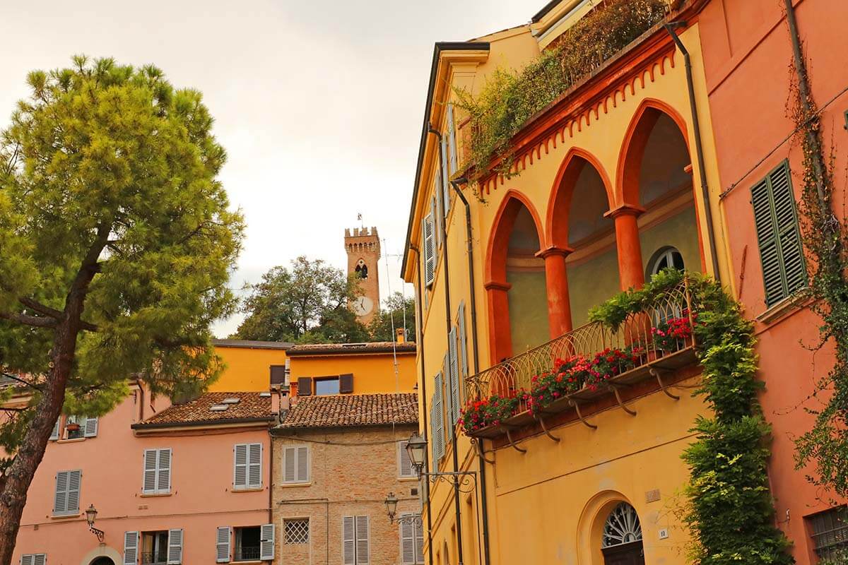 Santarcangelo di Romagna, small town near Rimini in Italy