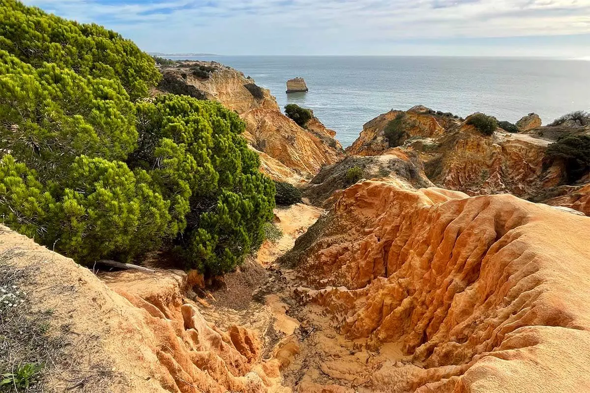 The scenery close to Praia da Marinha