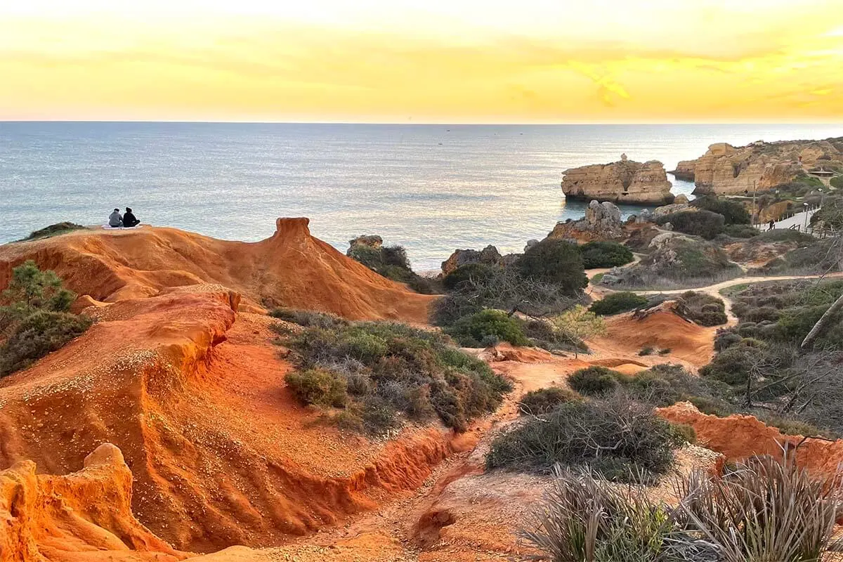 Albufeira coastline Algarve Portugal