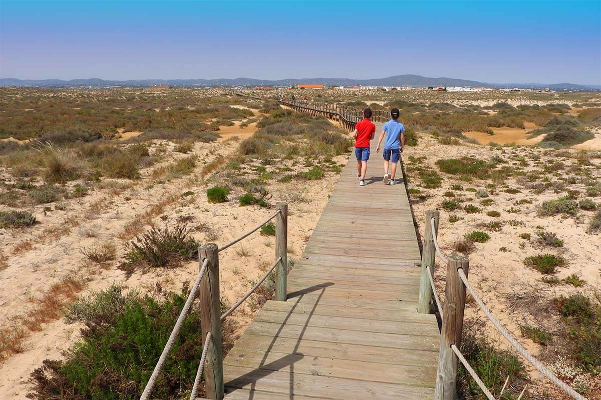 Culatra Island, Ria Formosa natural park near Olhao in Portugal