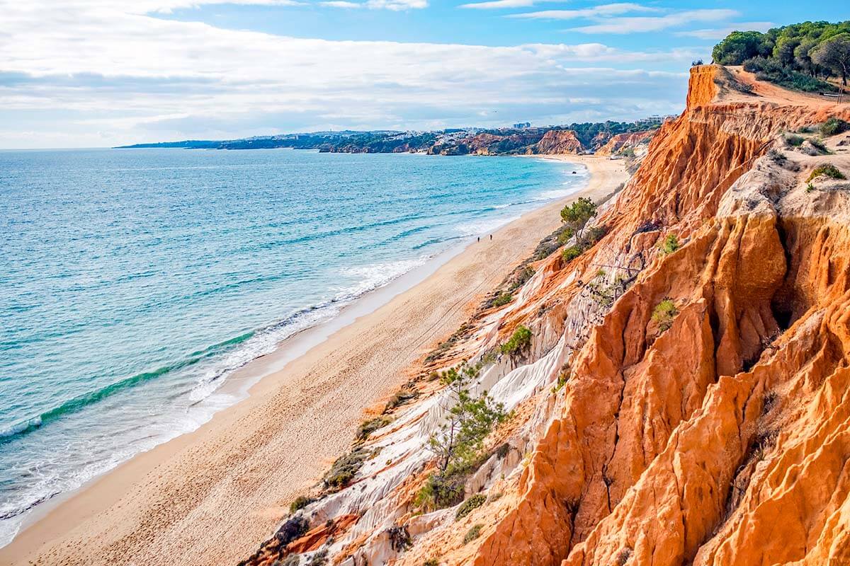 Falesia Beach - one of the must see beaches in Albufeira Portugal