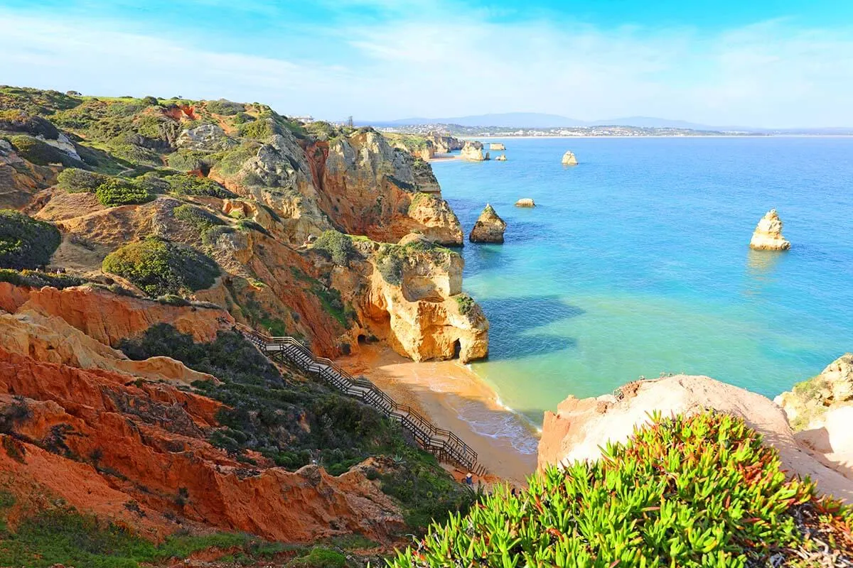 Praia do Camilo beach in Lagos Algarve